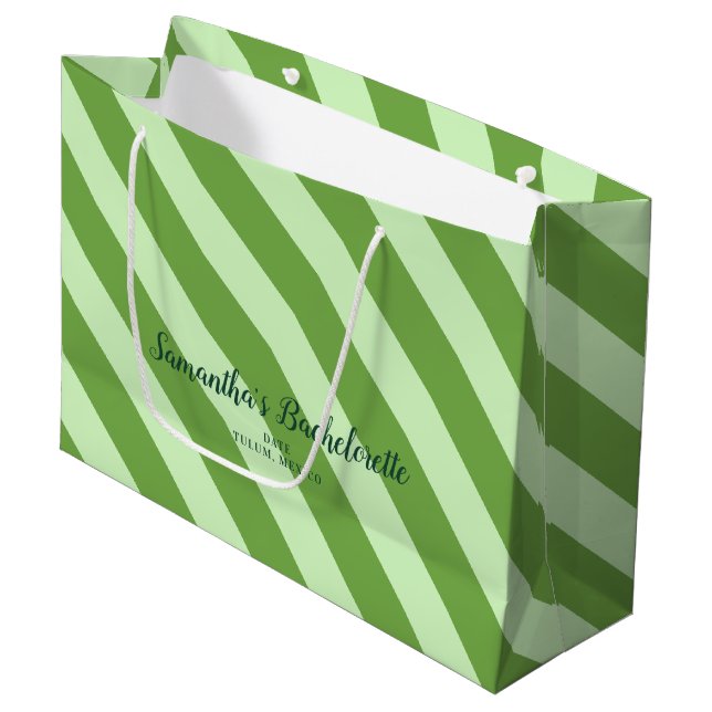 Margs Matrimony Tequila Brautparty Bachelorette Große Geschenktüte (Vorderseite Schrägansicht)