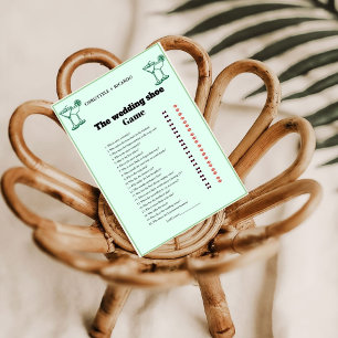 Margs & Matrimony Weding Shoe Game Card Ankündigung