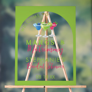 Margs & Trauung Retro-Brautparty Acrylschild