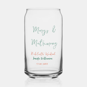 Margs und Ehe hinzufügen Name Datum Junggesellinne Dosenglas