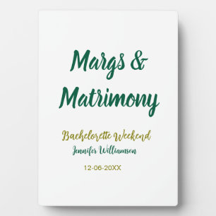Margs und Ehe hinzufügen Name Datum Junggesellinne Fotoplatte