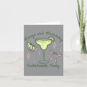 Margs und Ehe lustige Bachelorette 2-seitig Karte