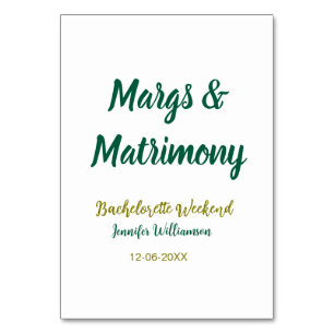 Margs und Ehe Name Datum Junggesellinnenabschied Tischnummer