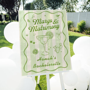 Margs und Matrimony Junggesellinnenabschied Acrylschild