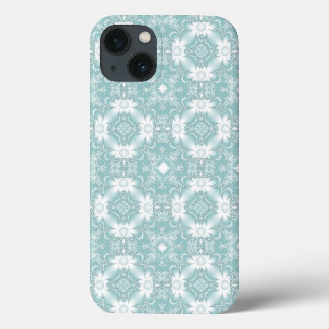 Marguerite, Daisies-Blume in Eisblau Case-Mate iPhone Hülle (Rückseite)
