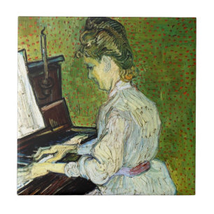 Marguerite Gachet am Klavier von Vincent van Gogh Fliese