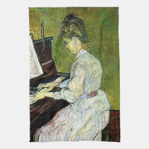 Marguerite Gachet am Klavier von Vincent van Gogh Geschirrtuch