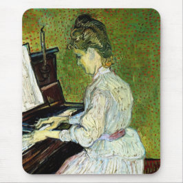 Marguerite Gachet am Piano von Vincent van Gogh Mousepad