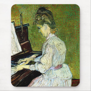 Marguerite Gachet am Piano von Vincent van Gogh Mousepad