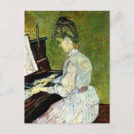 Marguerite Gachet am Piano von Vincent van Gogh Postkarte
