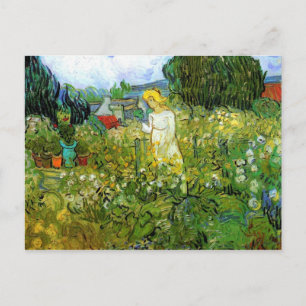 Marguerite Gachet im Garten von van Gogh Postkarte