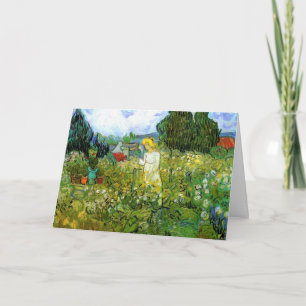 Marguerite Gachet in Garden von Vincent van Gogh Karte