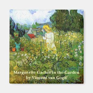 Marguerite Gachet in Garden von Vincent van Gogh Magnet
