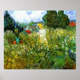 Marguerite Gachet in Garden von Vincent van Gogh Poster