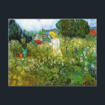 Marguerite Gachet in Garden von Vincent van Gogh Postkarte<br><div class="desc">Marguerite Gachet im Garten von Vincent van Gogh ist ein Vintages Porträtmalerei eines Post-Impressionismus, in dem eine Frau, Marguerite Gachet, einen Hut trug (sie war die Tochter von Dr. Paul Gachet, die van Gogh in Auvers behandelte). Das Mädchen ist in ihrem Blumengarten neben einigen getöpften Pflanze und Zypressen in der...</div>