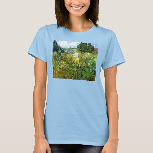 Marguerite Gachet in Garden von Vincent van Gogh T-Shirt (Vorderseite)