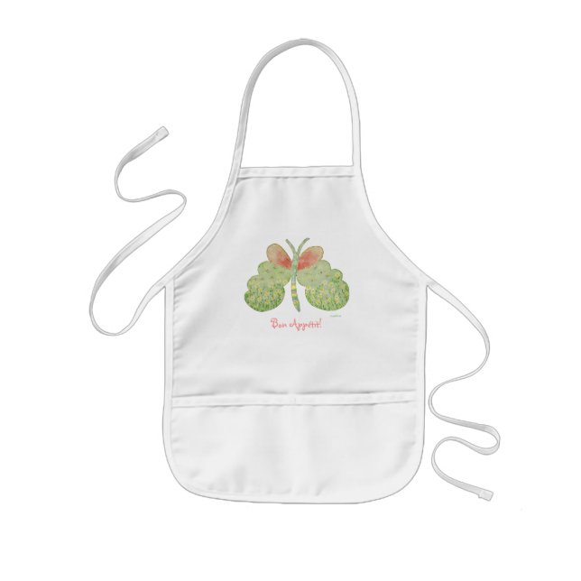 Margueritgemalte Schmetterling-Schürze Kinderschürze (Vorne)