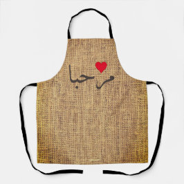 Marhaba - Arabisch Willkommen - rustikal Schürze