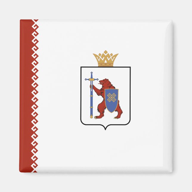 Mari El Flag Magnet (Vorne)