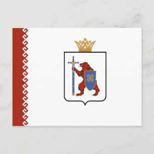 Mari El Flag Postkarte