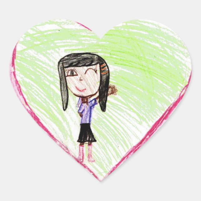 Mari: Herzsticker Herz-Aufkleber (Vorderseite)