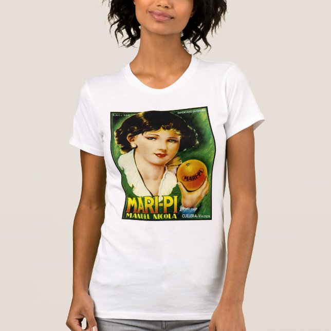 Mari Pi Orange T-Shirt (Vorderseite)