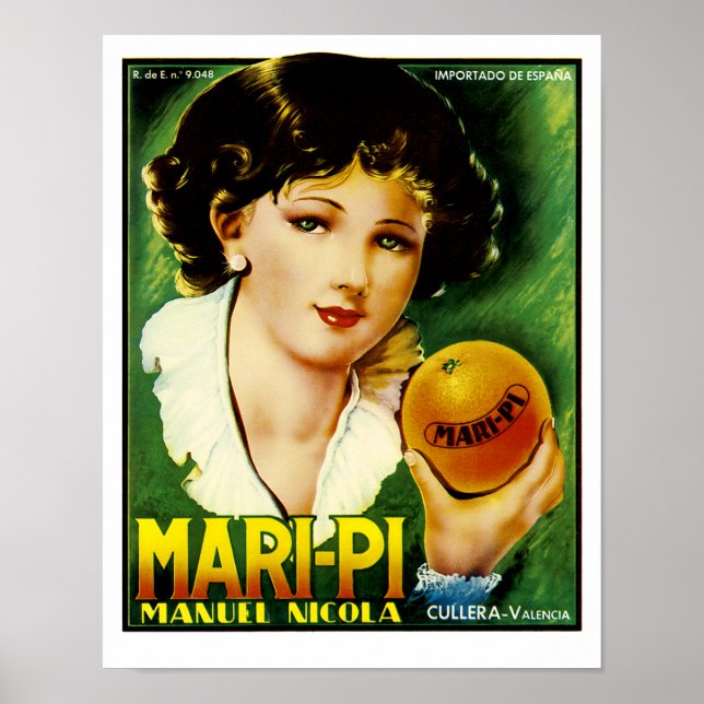 Mari Pi Orangen Poster (Vorne)