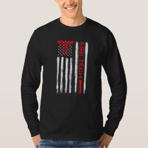Mari Technologist American Flag Xray Radiologic Kr T-Shirt