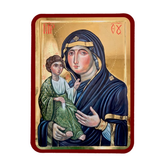 Maria Advocata Nostra Icon Magnet (Vertikal)