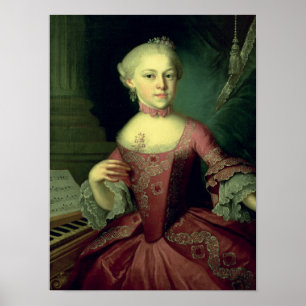 Maria Anna Mozart, angerufen 'Nannerl Poster