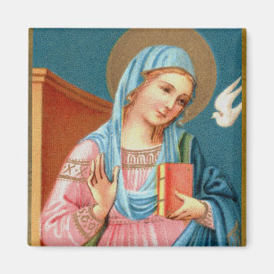Maria, aus F. Lippis Verkündigung (Detail; M 038) Magnet
