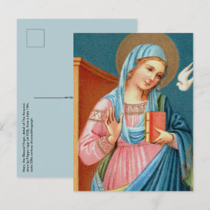 Maria, aus F. Lippi's Verkündigung (Detail; M 038) Postkarte