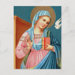 Maria, aus F. Lippis Verkündigung (Detail; M 038) Postkarte