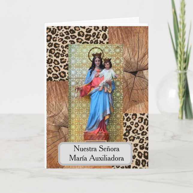 María, Auxiliadora de los Cristianos Card Karte (Vorderseite)