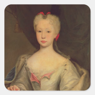 Maria Barbara de Braganza Queen von Spanien Quadratischer Aufkleber