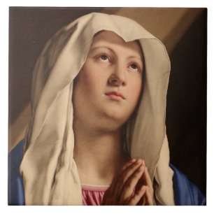 Maria betend (Jungfrau Maria) (Christliche Kunst) Fliese