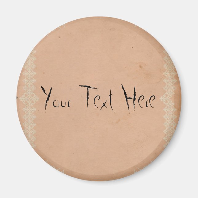 Maria Blume groß, 15 cm runder Magnet (Vorne)