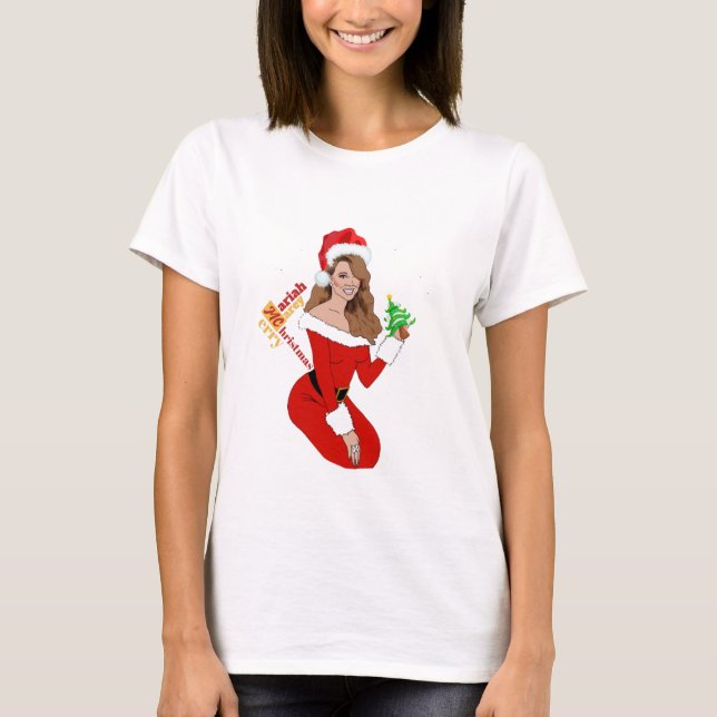  Maria Carey Merry Xristmas T-Shirt (Vorderseite)