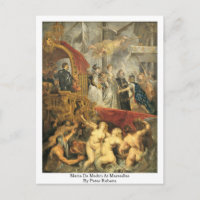 Maria de Medici in Marseille von Peter Rubens