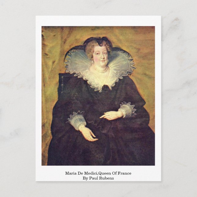 Maria de Medici, Königin von Frankreich, von Paul  Postkarte (Vorderseite)
