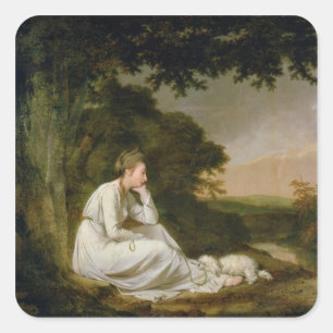 Maria, 'ein sentimentales Journey Quadratischer Aufkleber