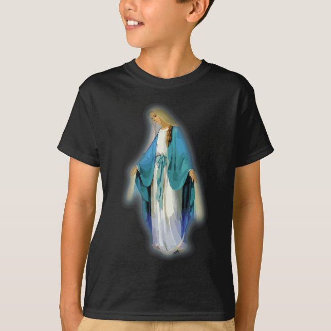 Maria, gesegnete katholische Mutter T-Shirt (Vorderseite)