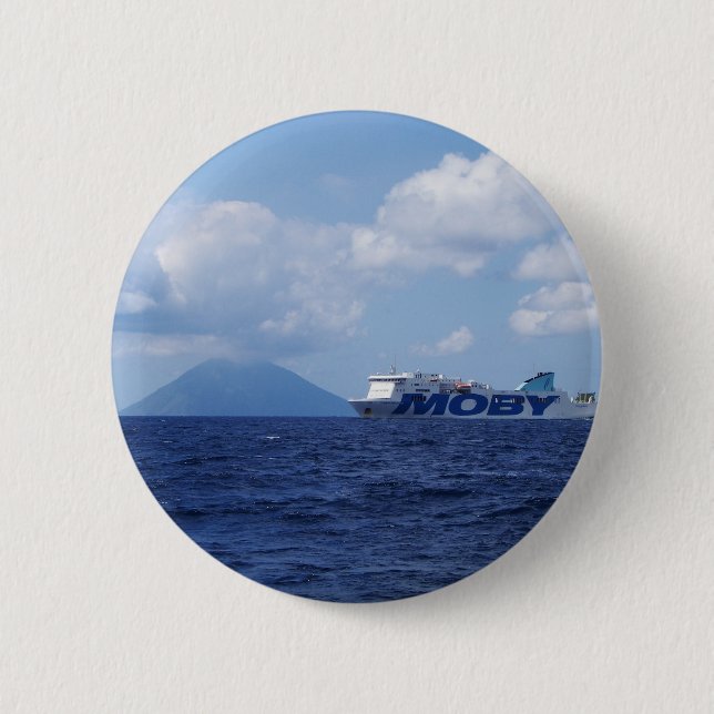 Maria Grazia auf Stromboli Button (Vorderseite)