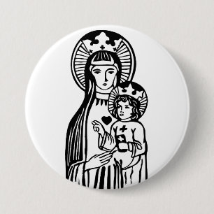 Maria & Jesus Button