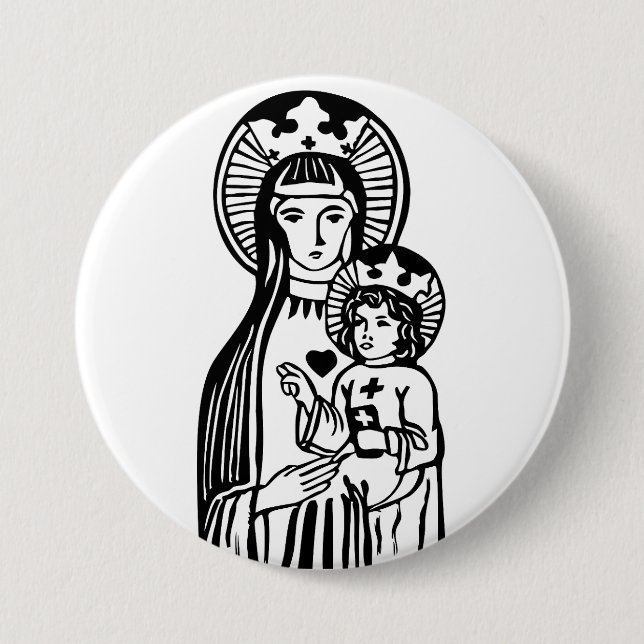 Maria & Jesus Button (Vorderseite)