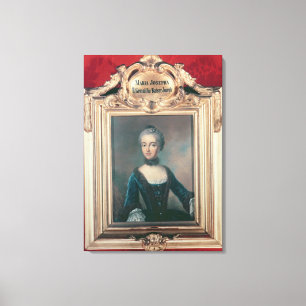 Maria Josepha der Ehefrau des Bayerns zweite von Leinwanddruck