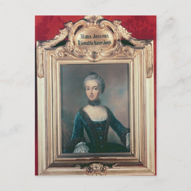 Maria Josepha von Bayern zweite Ehefrau Joseph Postkarte (Vorderseite)