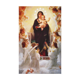 Maria Königin der Engel Jesus Leinwanddruck