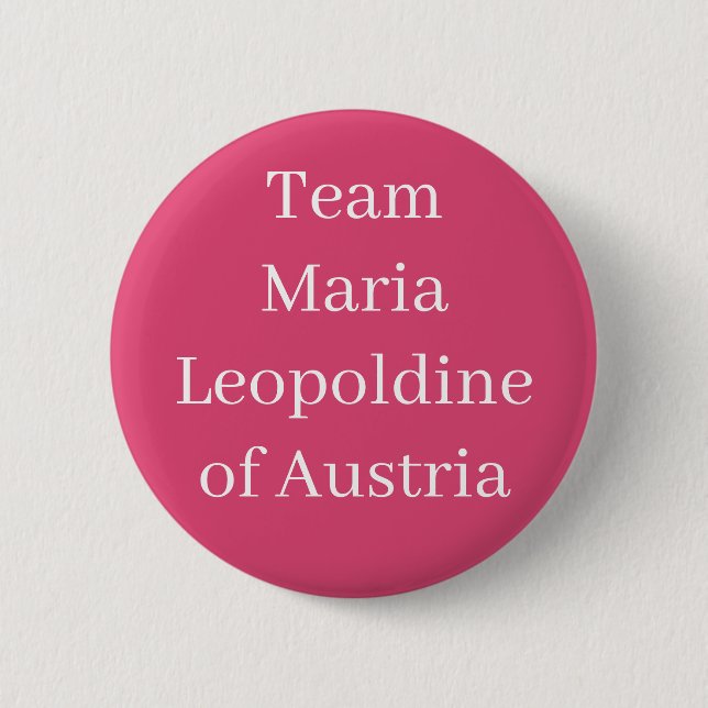 Maria Leopoldine von Österreich, Heilige Römische  Button (Vorderseite)