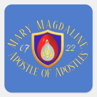 Maria Magdalena Apostel der Apostel 22.07. Festtag Quadratischer Aufkleber